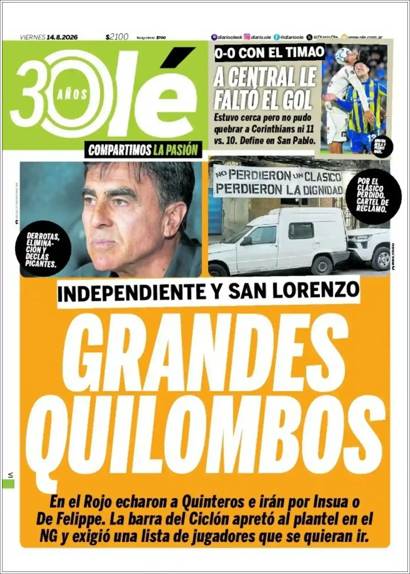 Estudios Max | NOTI CHACO - Tapa del diario Ole